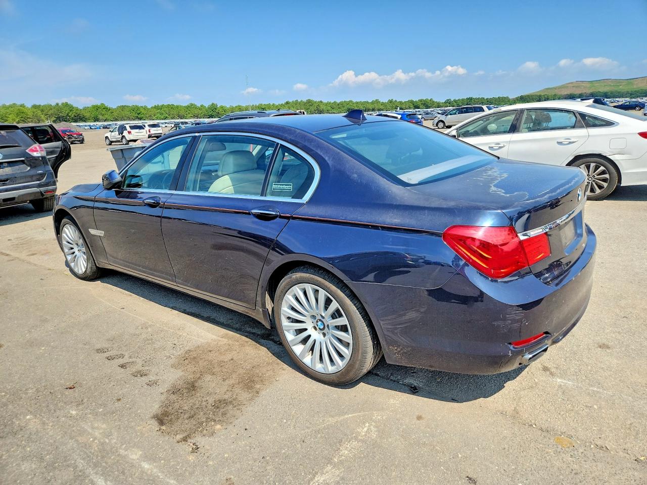 2012 Bmw 750 Lxi Синий vin: WBAKC8C54CC436680