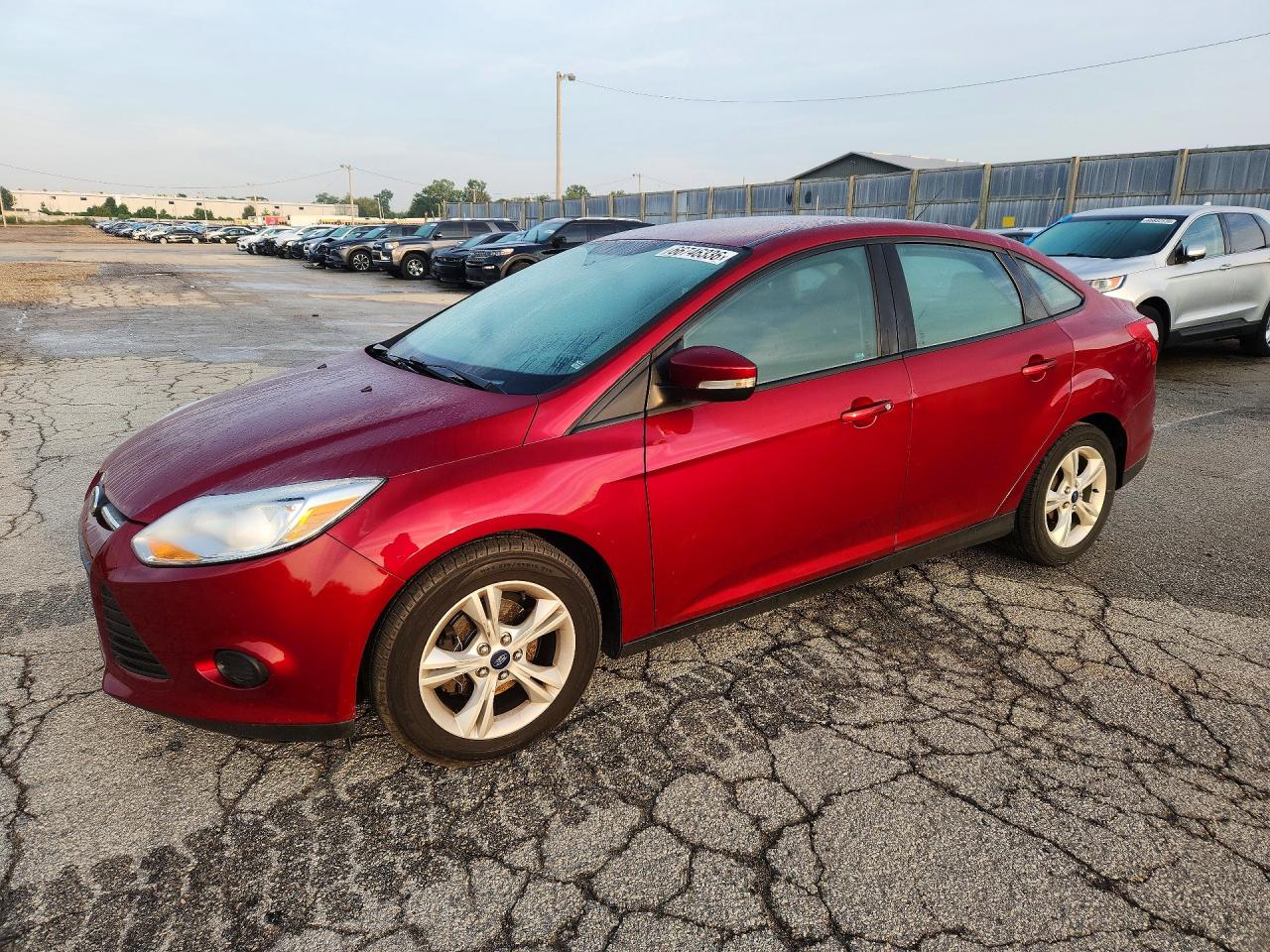 2014 Ford Focus Se Красный vin: 1FADP3F29EL439460