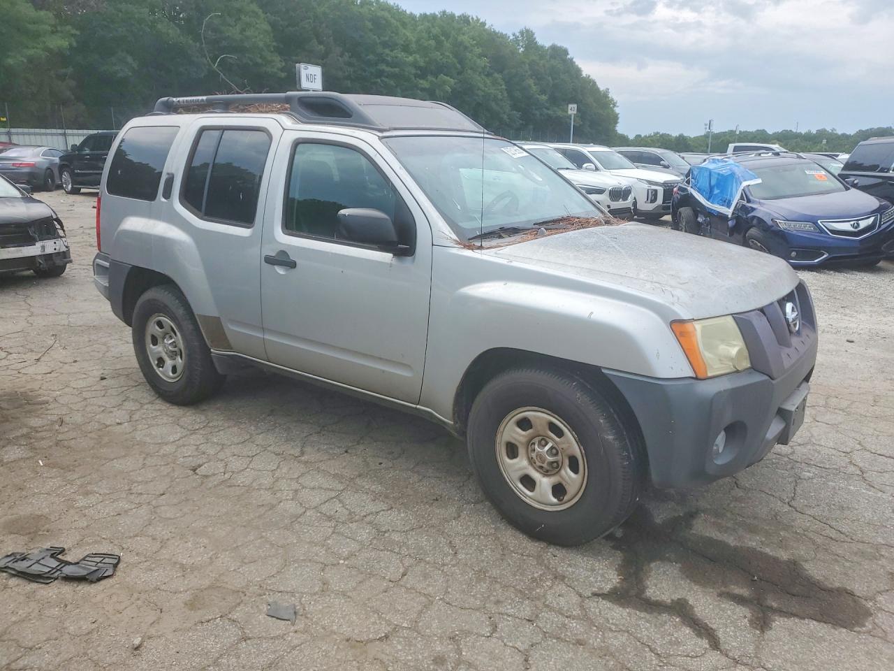 2007 Nissan Xterra X Silver vin: 5N1AN08U97C531828