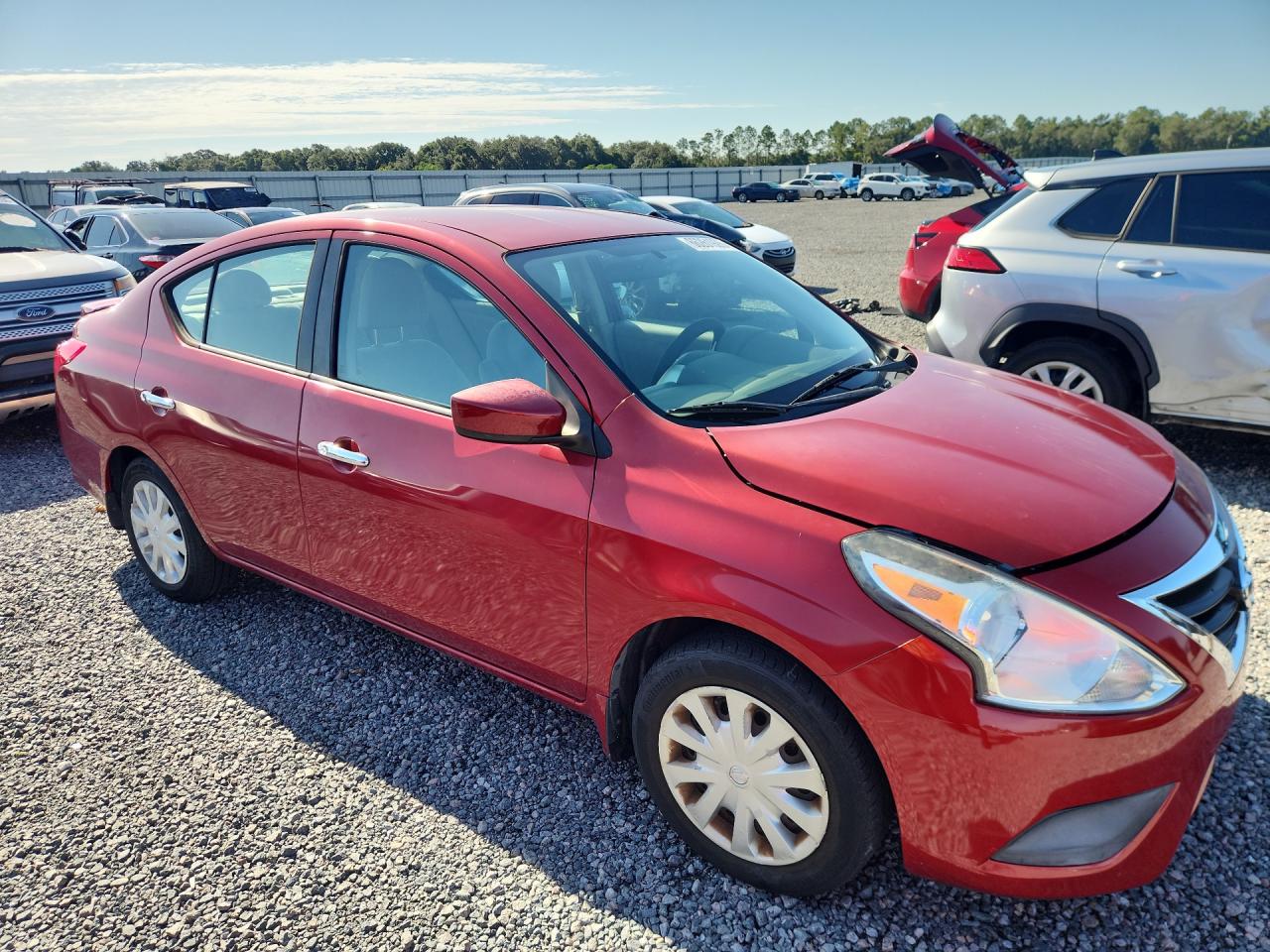 2015 Nissan Versa 1.6 Sv Red vin: 3N1CN7AP8FL941326