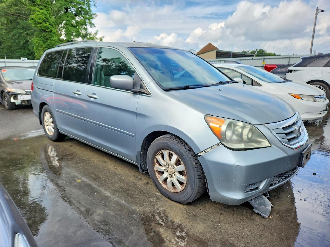 2009 Honda Odyssey Ex Blue vin: 5FNRL38439B054950