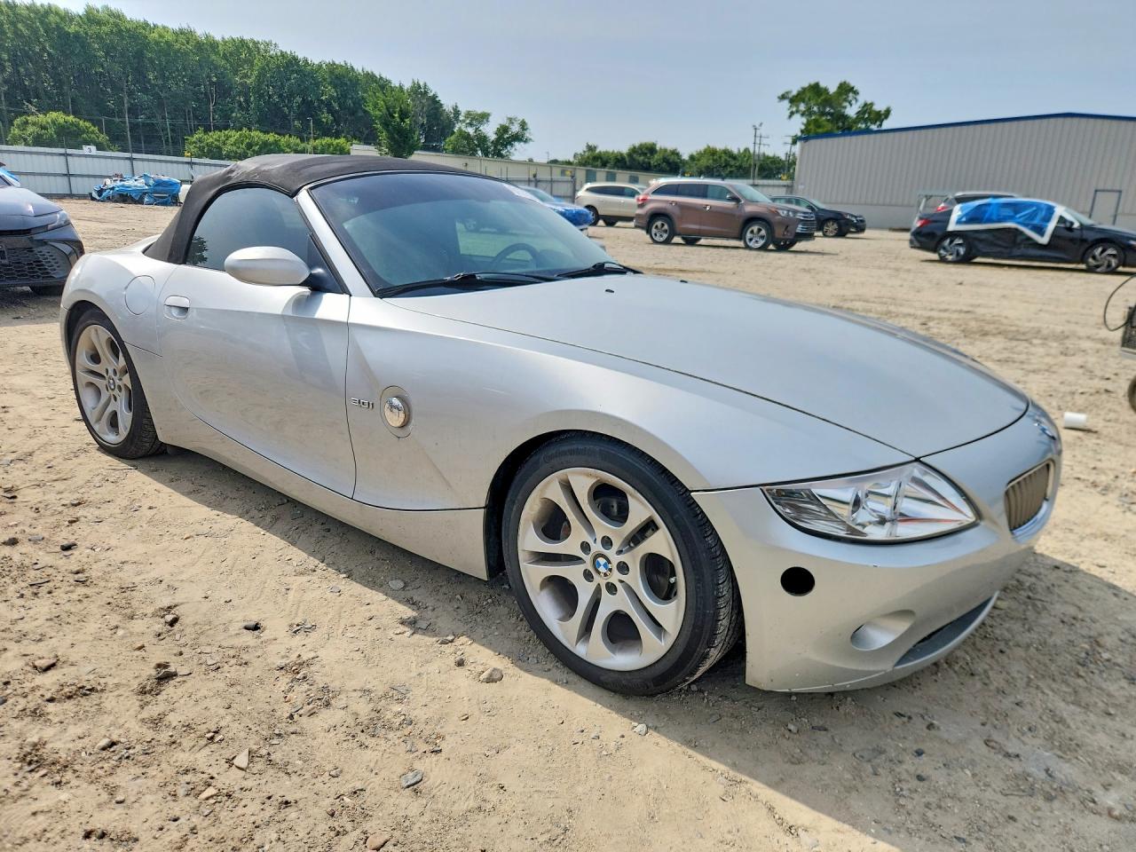 2005 Bmw Z4 3.0 Silver vin: 4USBT53545LU10532