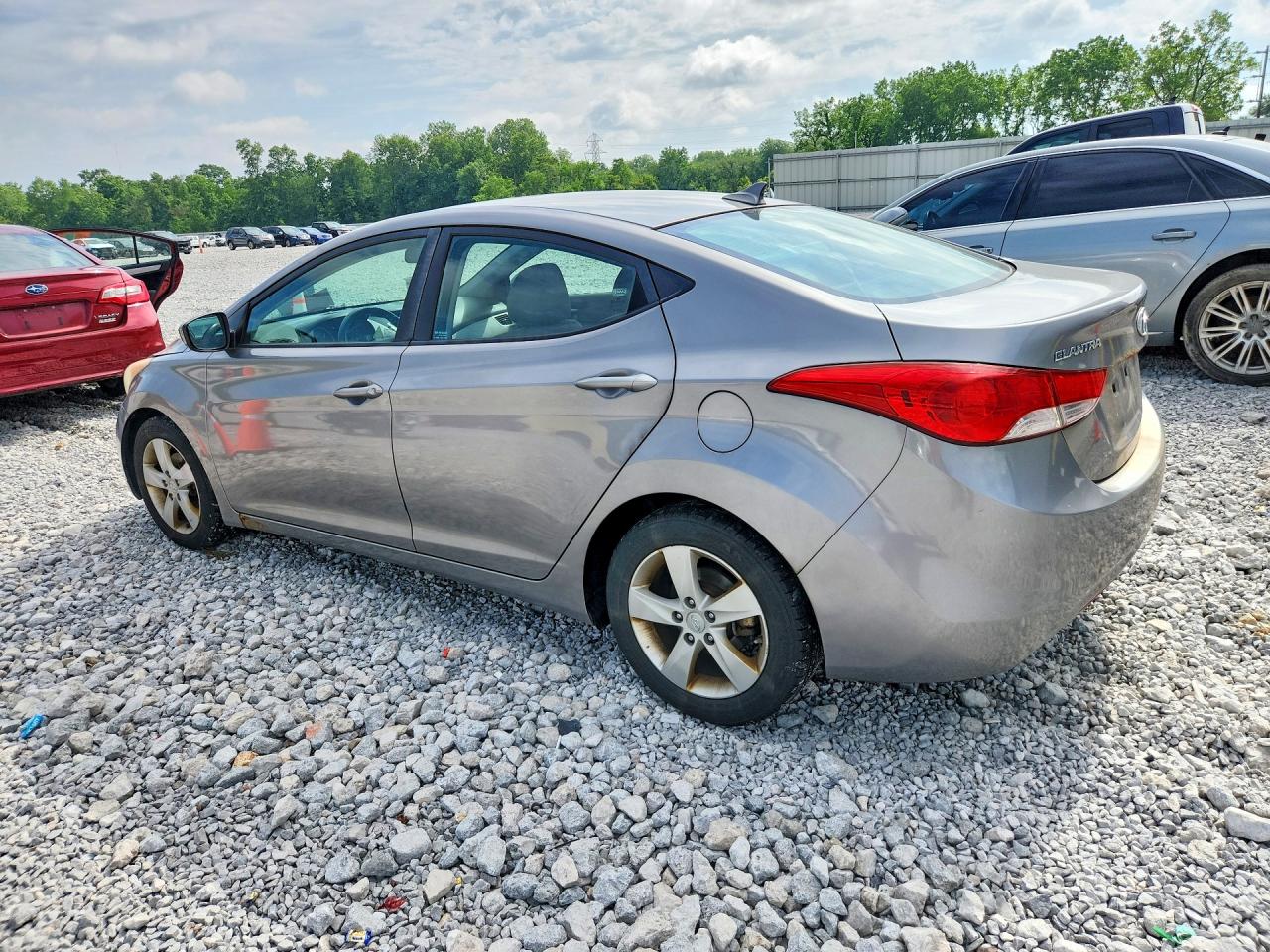 2011 Hyundai Elantra Gls Silver vin: KMHDH4AEXBU139605