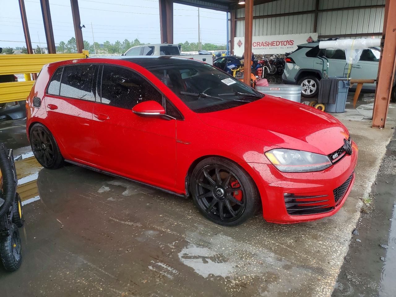 2015 Volkswagen Gti Red vin: 3VW4T7AU1FM014110