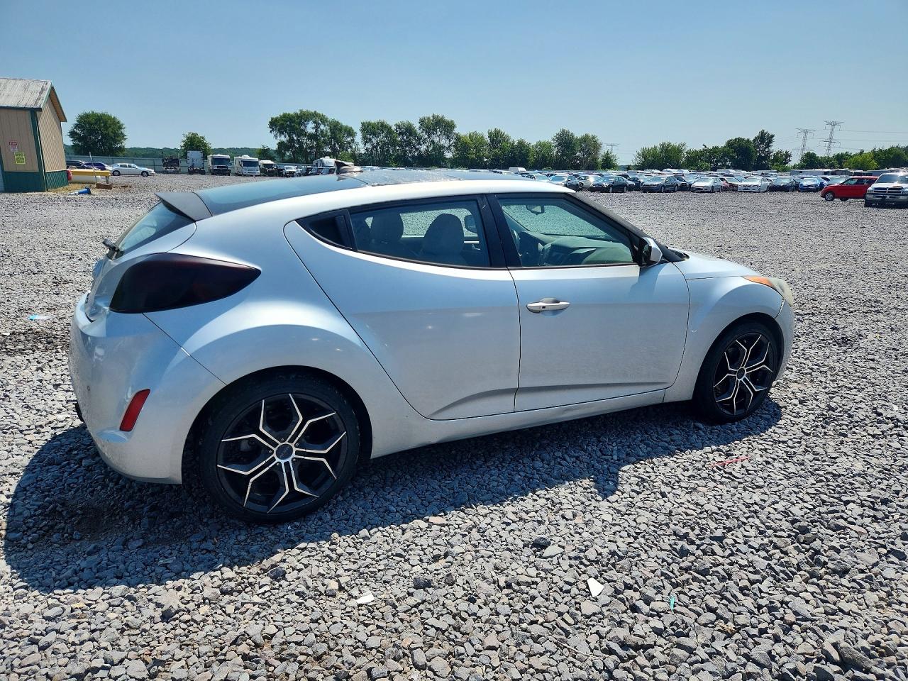 2012 Hyundai Veloster Base Silver vin: KMHTC6AD8CU057497