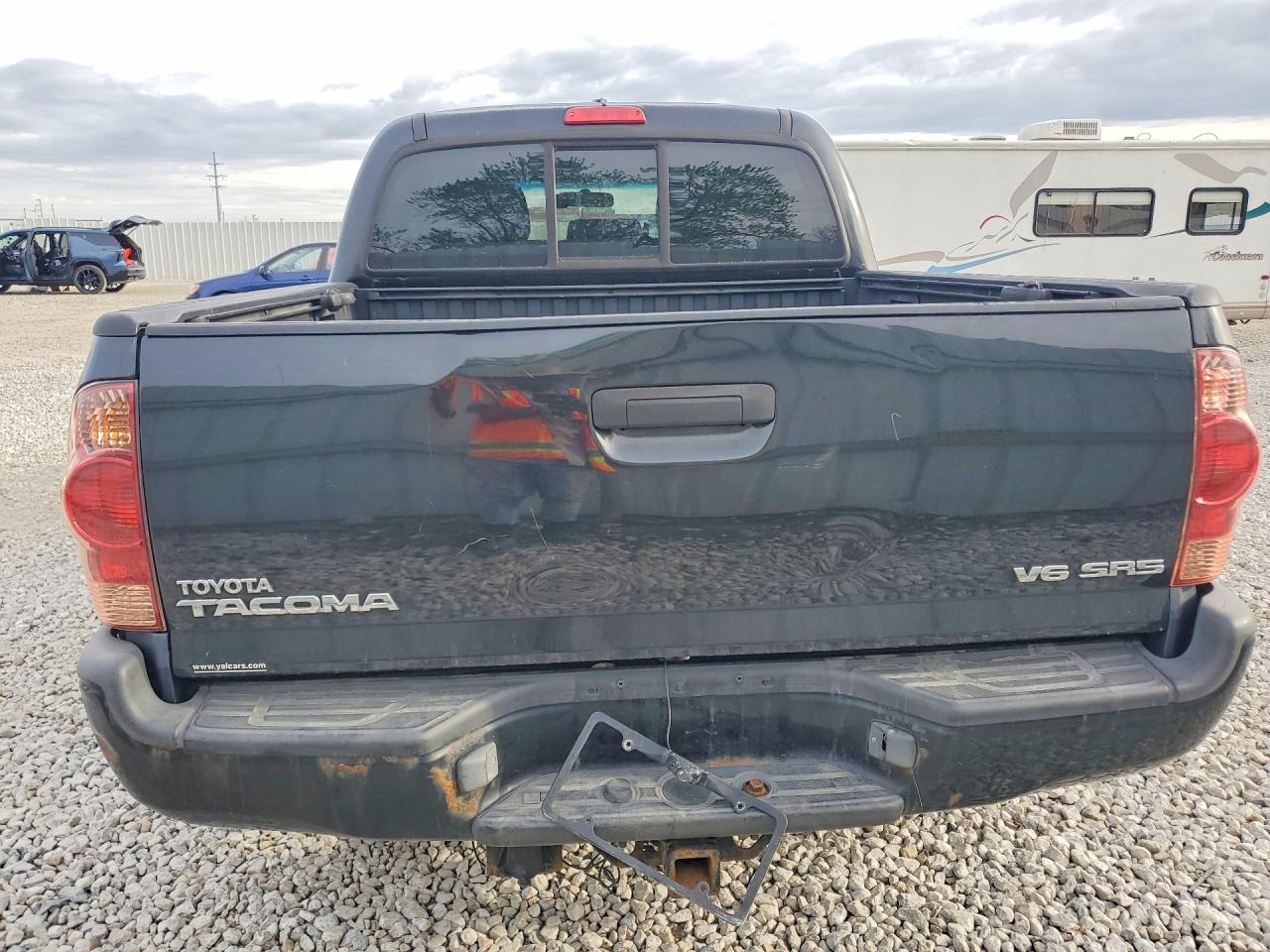 2007 Toyota Tacoma Double Cab Black vin: 5TELU42N17Z363404