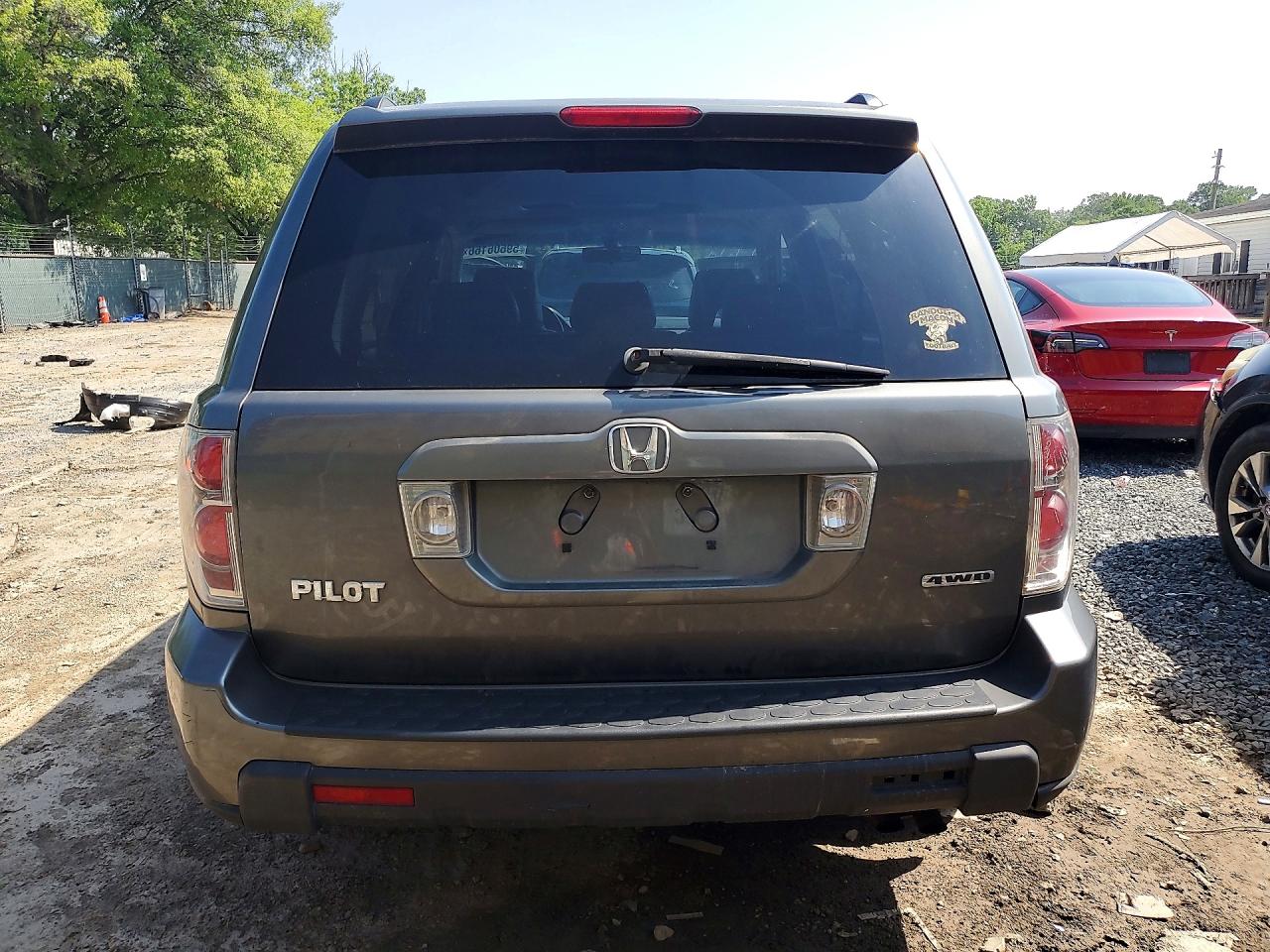 2007 Honda Pilot Exl Gray vin: 2HKYF18667H504596