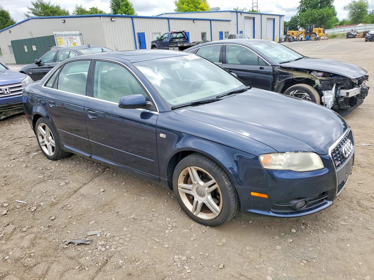 2008 Audi A4 2.0t Quattro Blue vin: WAUDF78E28A004465