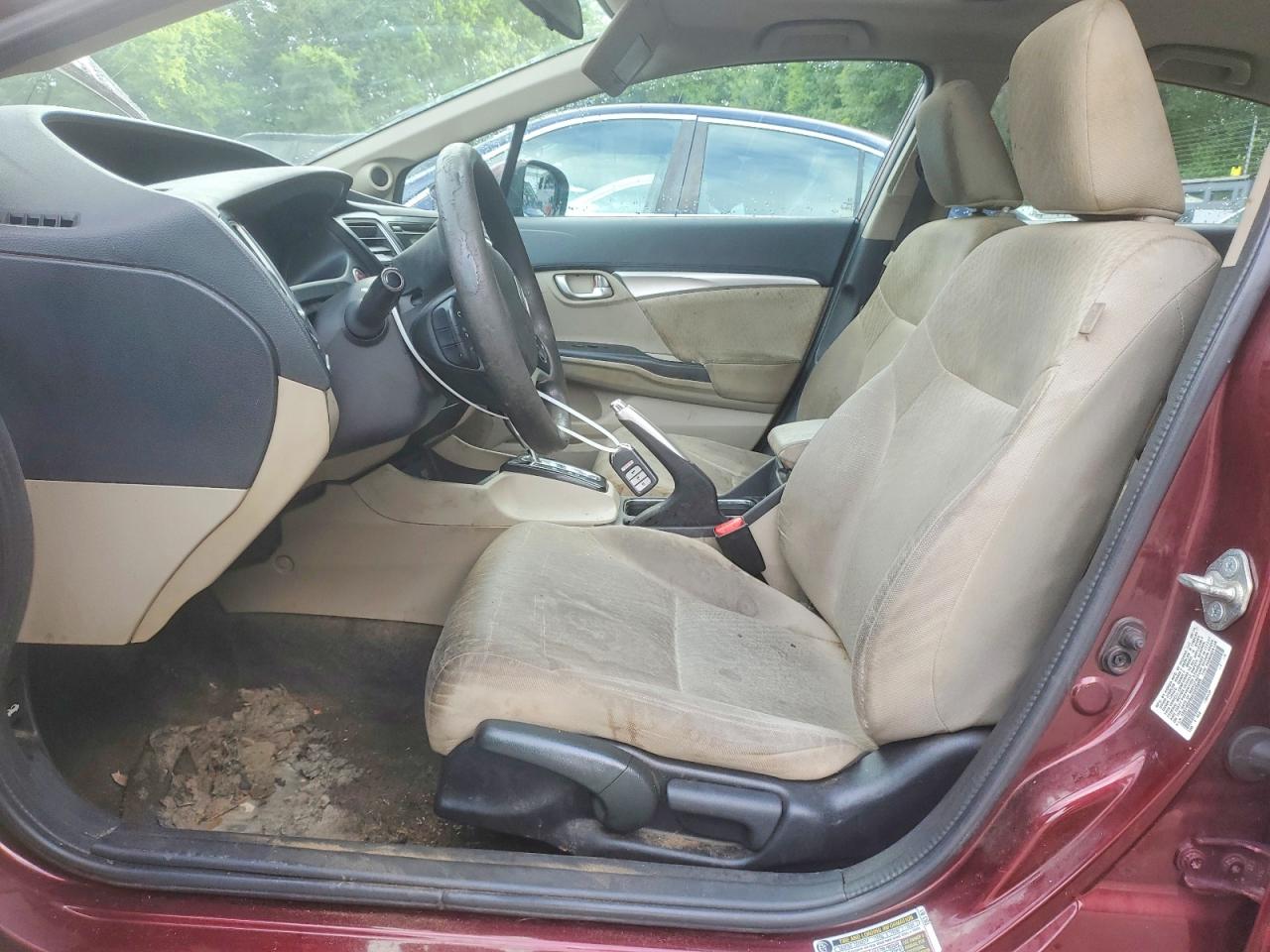 2014 Toyota Civic Ex Burgundy vin: 19XFB2F88EE033999