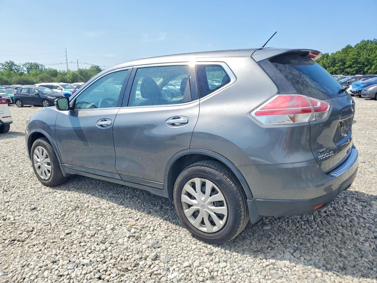 2014 Nissan Rogue S Gray vin: 5N1AT2MVXEC785500