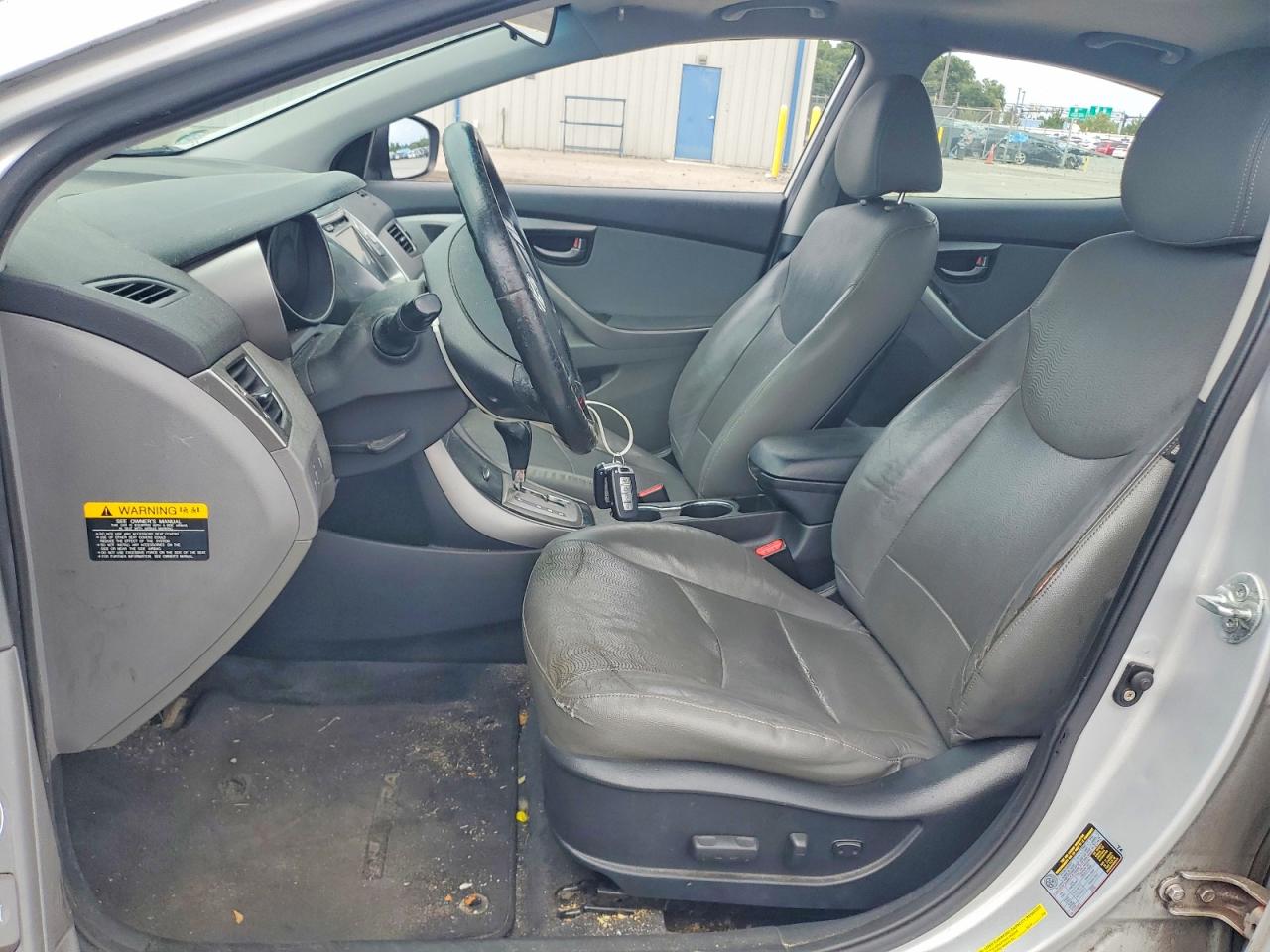 2013 Hyundai Elantra Limited Silver vin: KMHDH4AE6DU689502