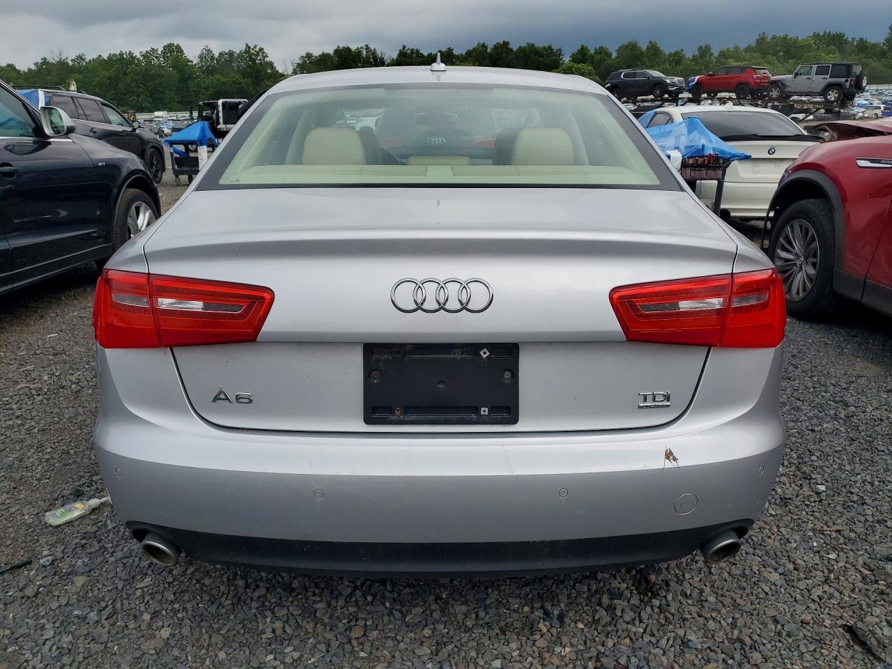 2014 Audi A6 Premium Plus Серебряный vin: WAUFMAFC5EN036165