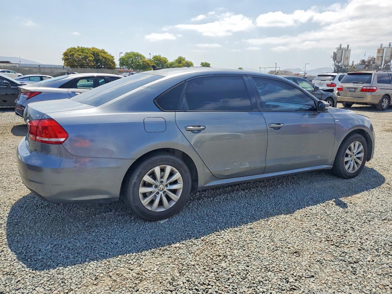2014 Volkswagen Passat S Gray vin: 1VWAT7A38EC070264