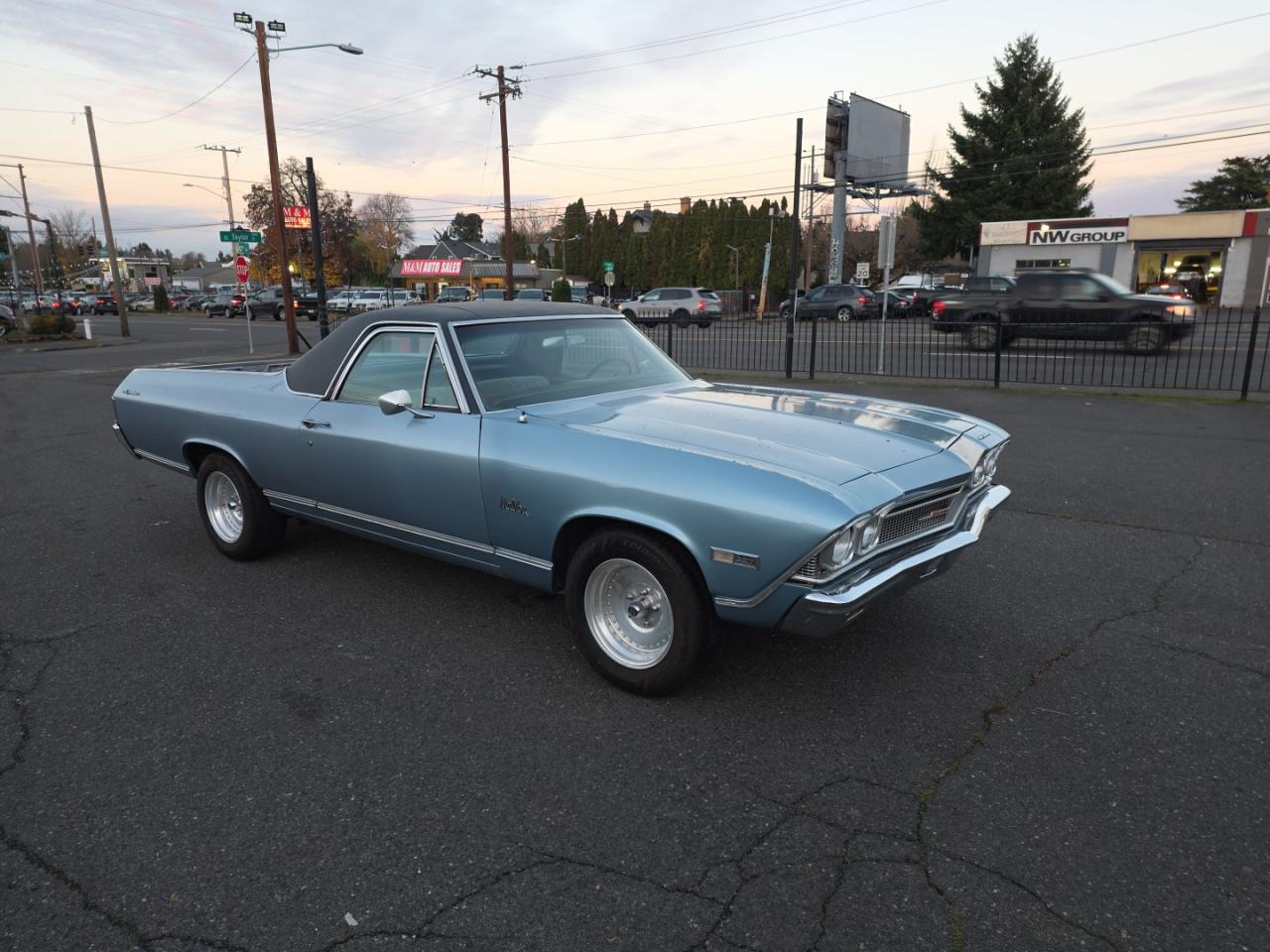 1968 Chevrolet El Camino Синий vin: 136808Z145579