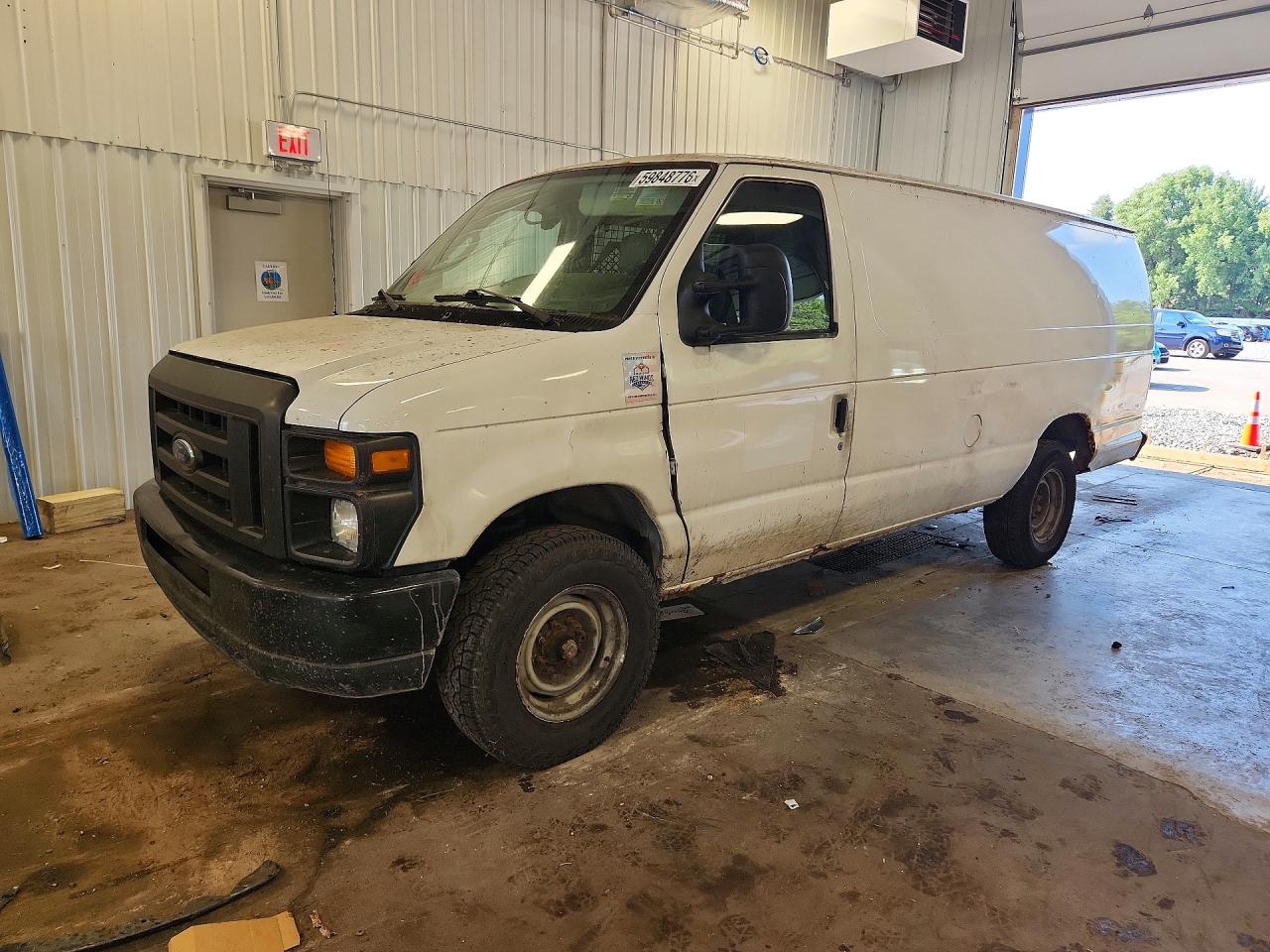 2013 Ford Econoline E350 Super Duty Van White vin: 1FTSS3EL1DDA70144