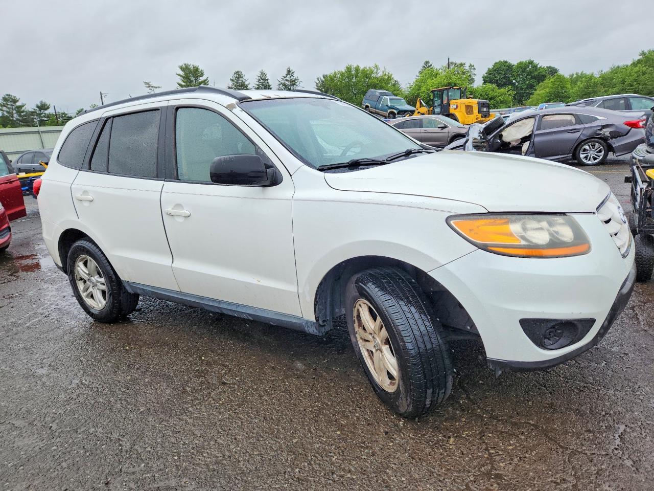2010 Hyundai Santa Fe Gls White vin: 5NMSG3AB3AH388901