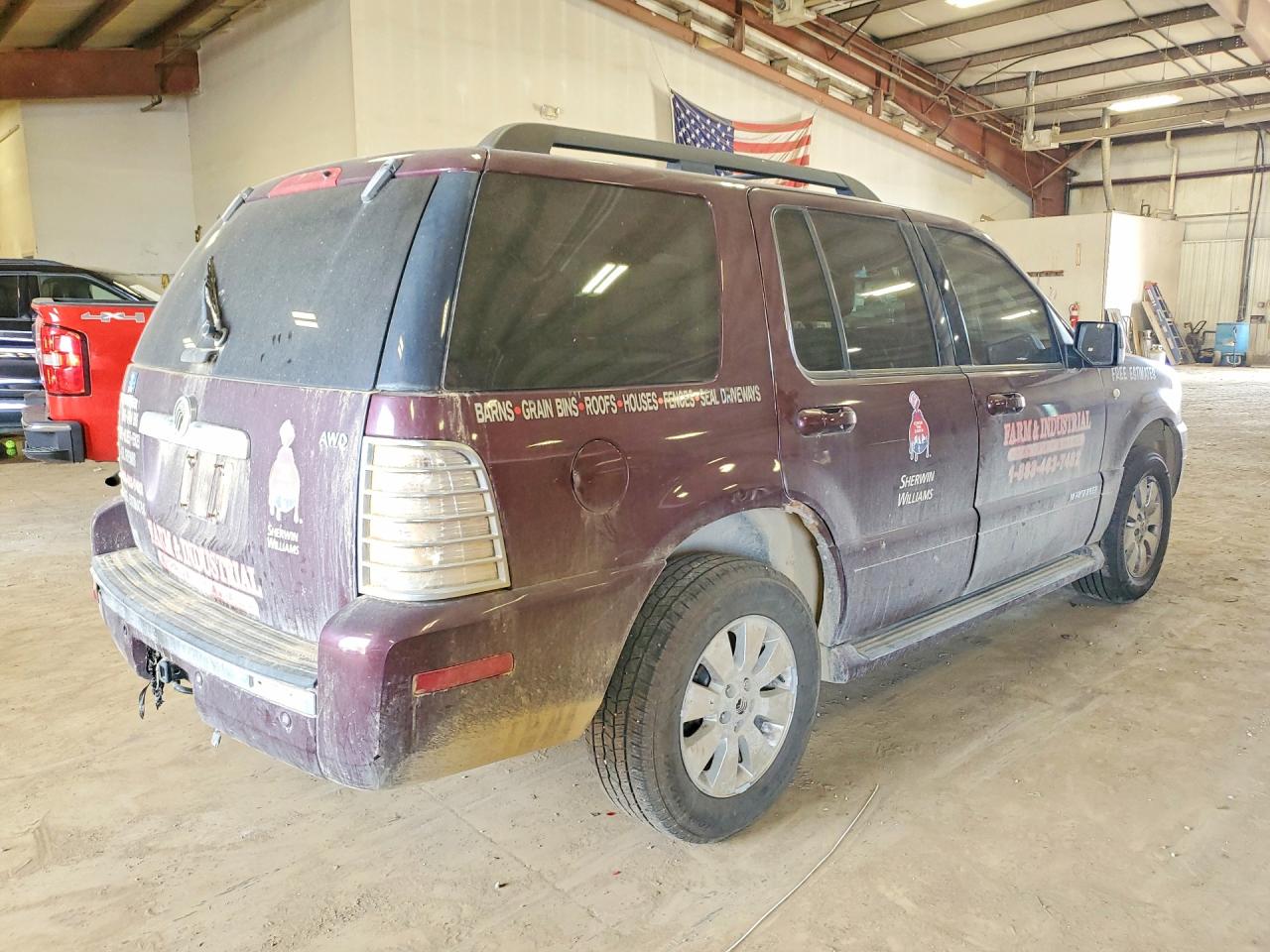 2007 Mercury Mountaineer Luxury Maroon vin: 4M2EU47E87UJ12495