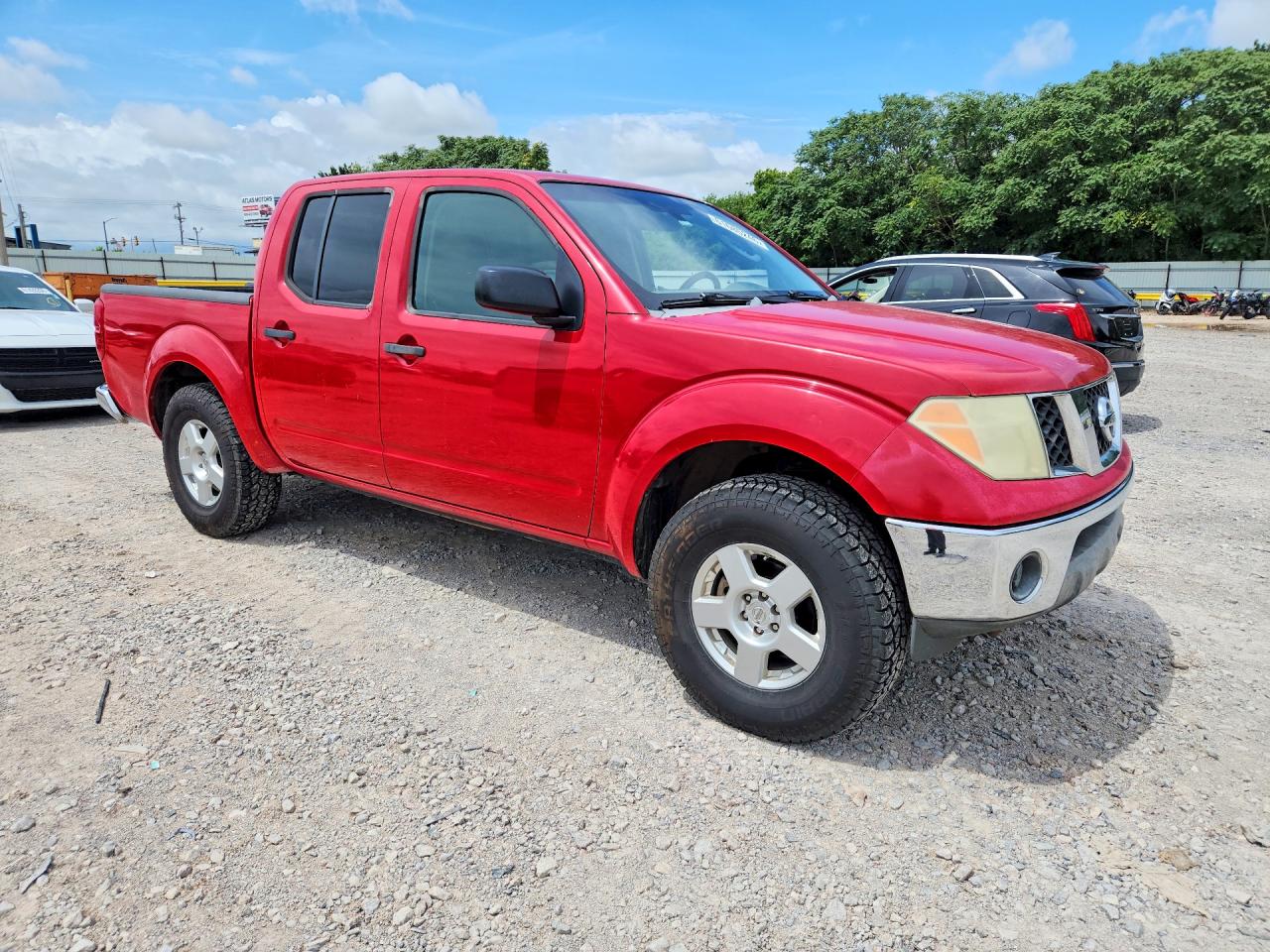 2006 Nissan Frontier Se Красный vin: 1N6AD07U16C468969
