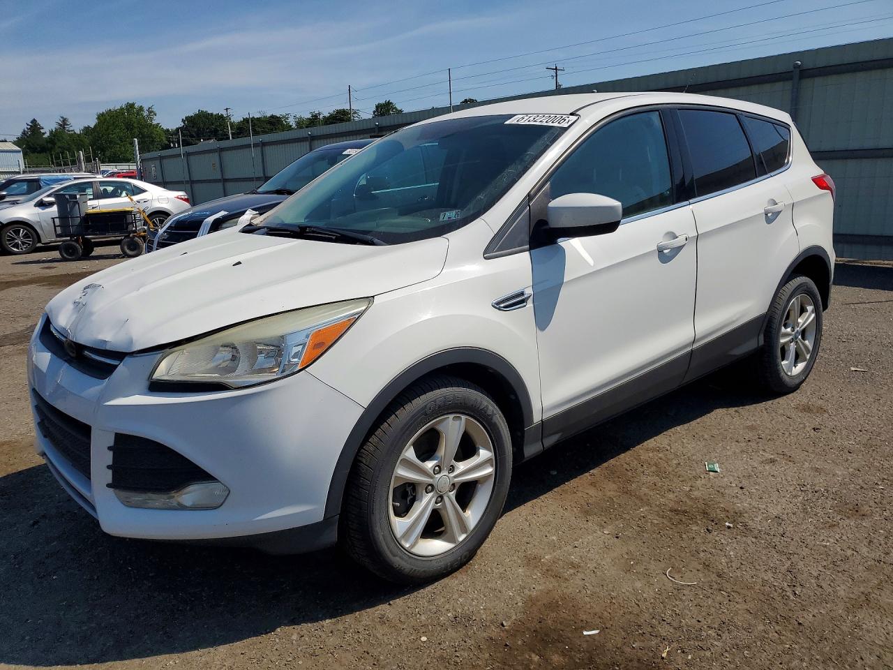 2013 Ford Escape Se White vin: 1FMCU0G9XDUC26496