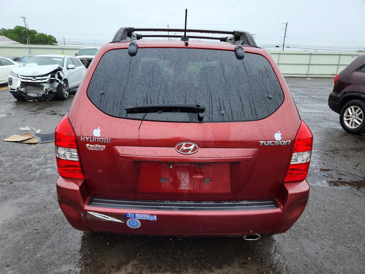 2009 Hyundai Tucson Gls Burgundy vin: KM8JM12B89U038929