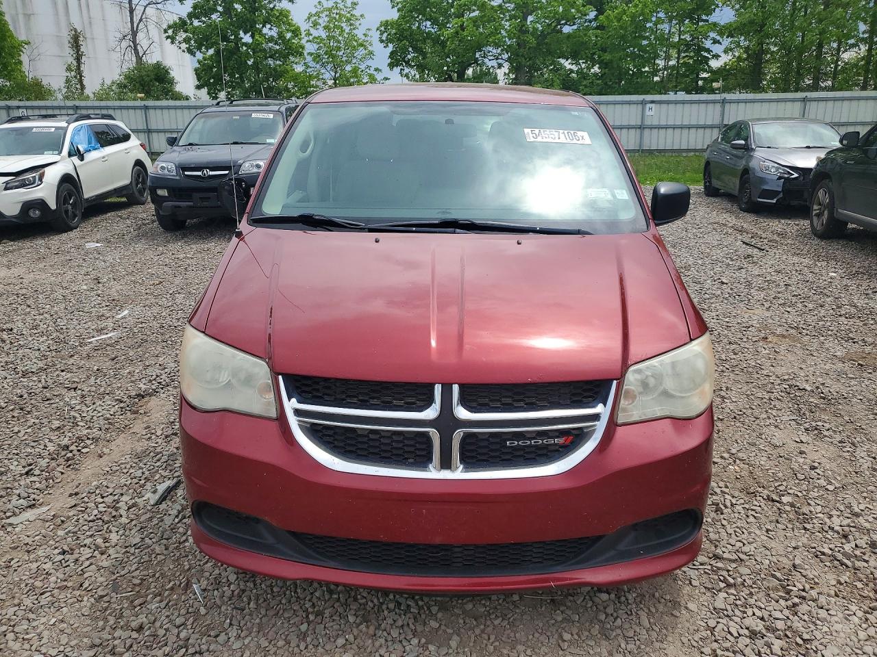 2014 Dodge Grand Caravan Se Red vin: 2C4RDGBG5ER268649