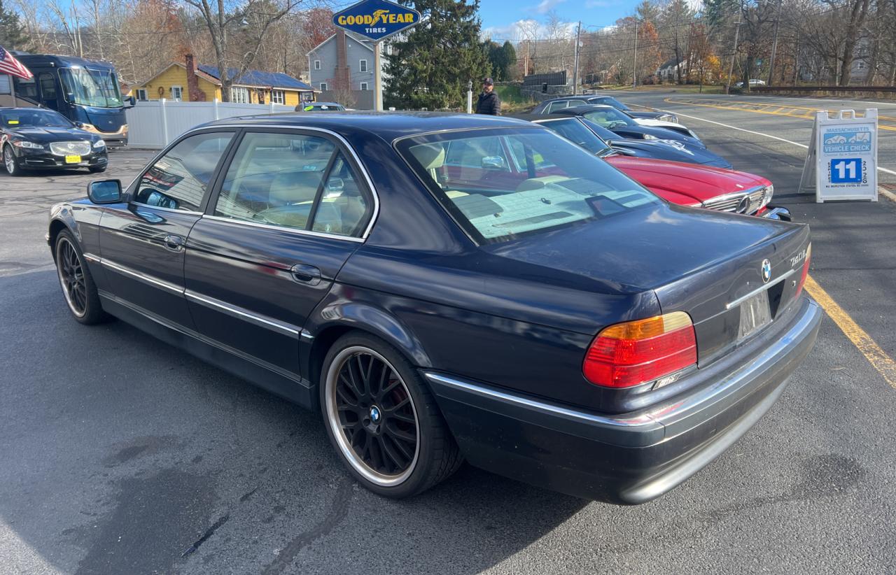 2000 Bmw 740 Il Blue vin: WBAGH8346YDP14396