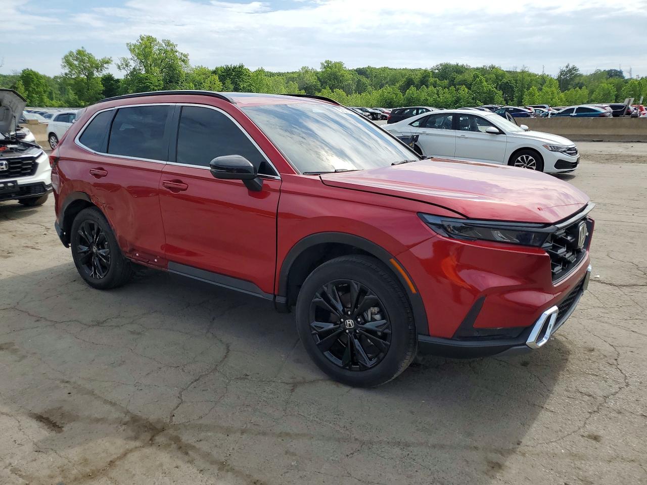 2023 Honda Cr-v Sport Touring Red vin: 5J6RS6H91PL009963