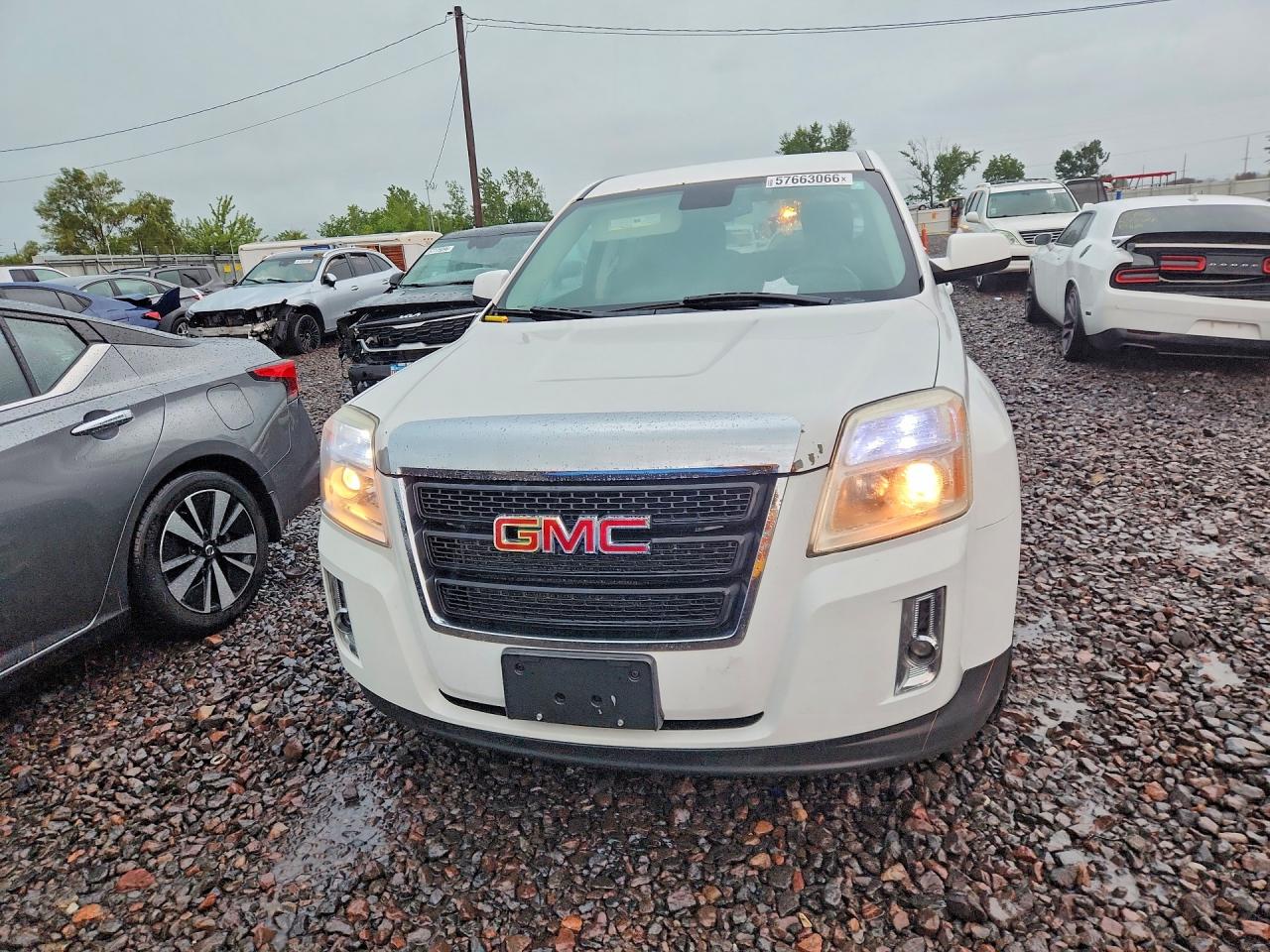 2013 Gmc Terrain Sle White vin: 2GKALMEK8D6398069