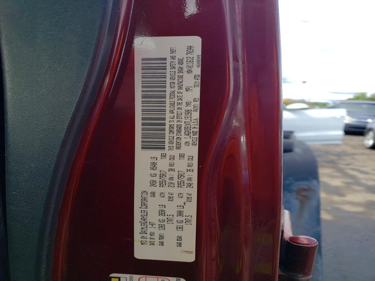 2007 Jeep Wrangler X Burgundy vin: 1J4GA391X7L151908