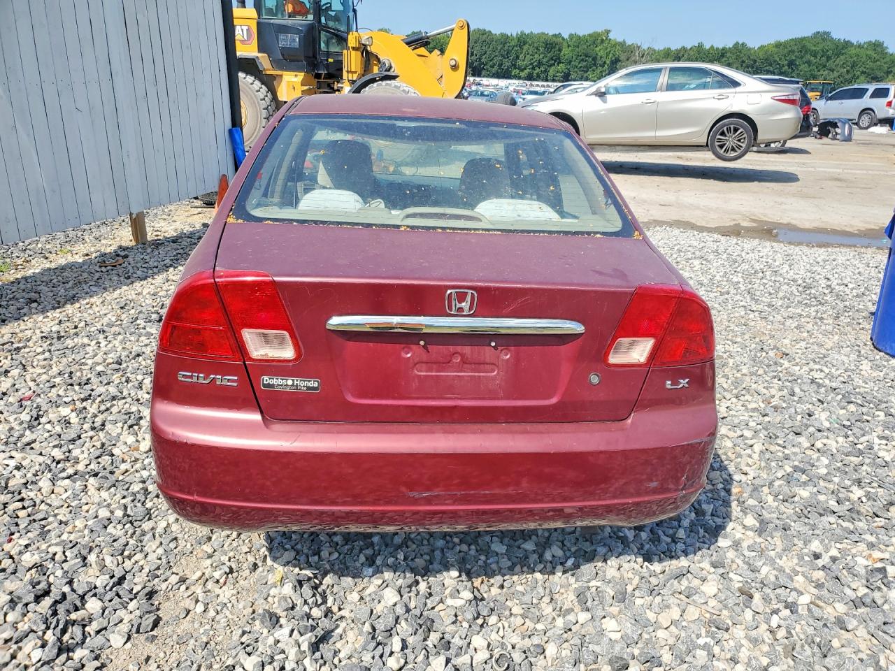 2002 Honda Civic Lx Бордовый vin: 2HGES16522H599055