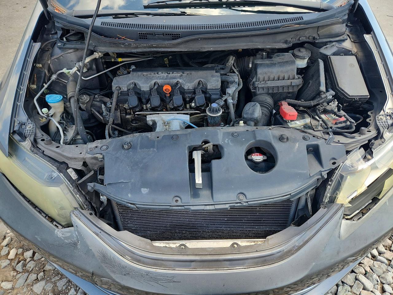 2013 Honda Civic Lx Gray vin: 19XFB2F58DE094595