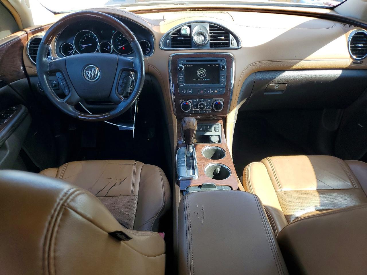 2014 Buick Enclave White vin: 5GAKRBKDXEJ327096
