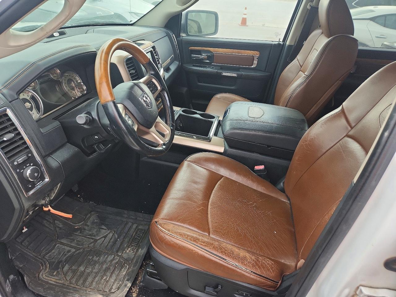 2015 Ram 1500 Longhorn White vin: 1C6RR7PM1FS534563