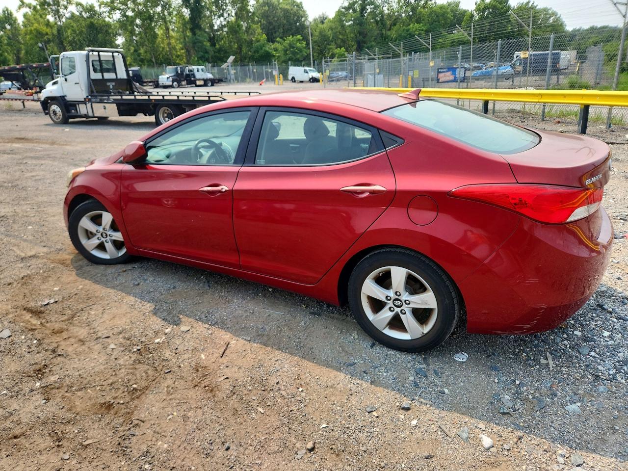 2013 Hyundai Elantra Gls Красный vin: 5NPDH4AEXDH434740