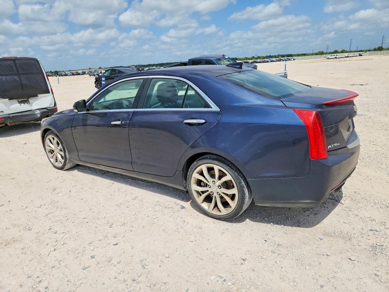 2015 Cadillac Ats Performance Blue vin: 1G6AJ5SX7F0121449