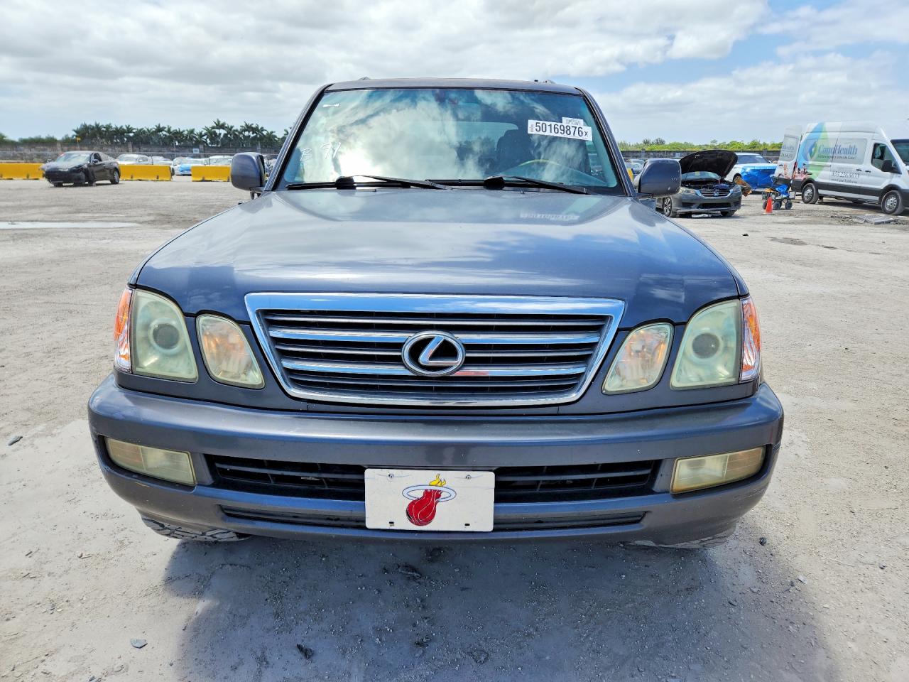 2005 Lexus Lx 470 Gray vin: JTJHT00W453549086