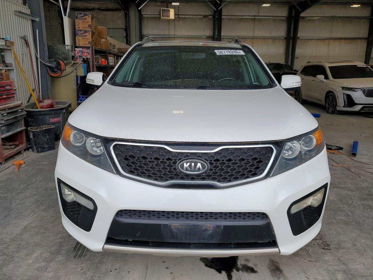 2013 Kia Sorento Sx White vin: 5XYKWDA2XDG325141