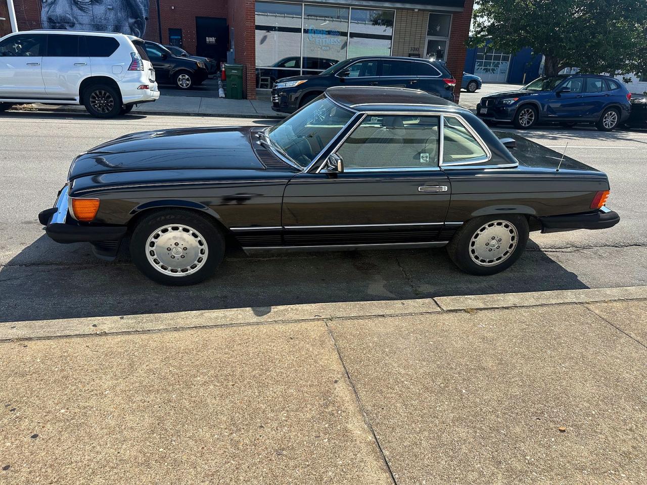 1986 Mercedes-benz 560sl Black vin: WDBBA4BD7GA039241