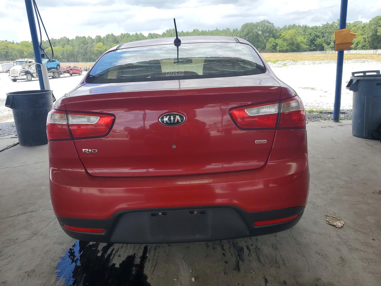 2015 Kia Rio Lx Red vin: KNADM4A33F6464800
