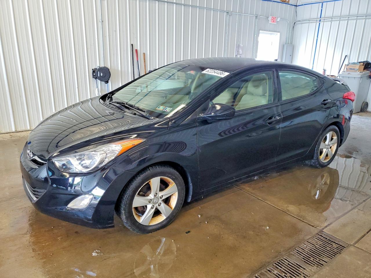 2013 Hyundai Elantra Gls Black vin: 5NPDH4AE6DH348406