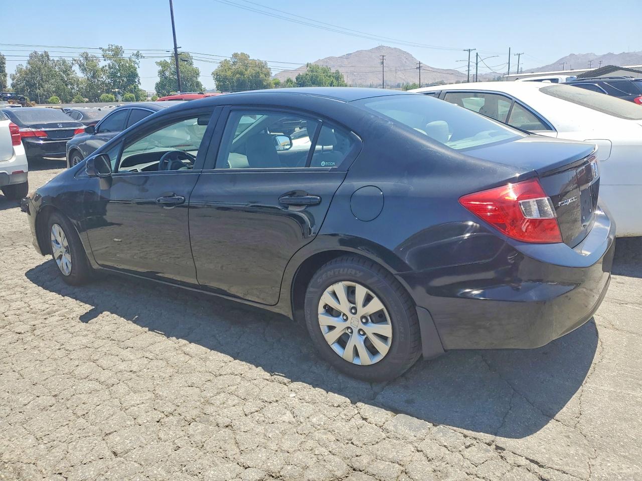 2012 Honda Civic Lx Black vin: 19XFB2F59CE378915
