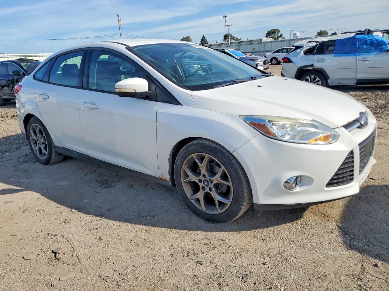 2013 Ford Focus Se White vin: 1FADP3F25DL287255