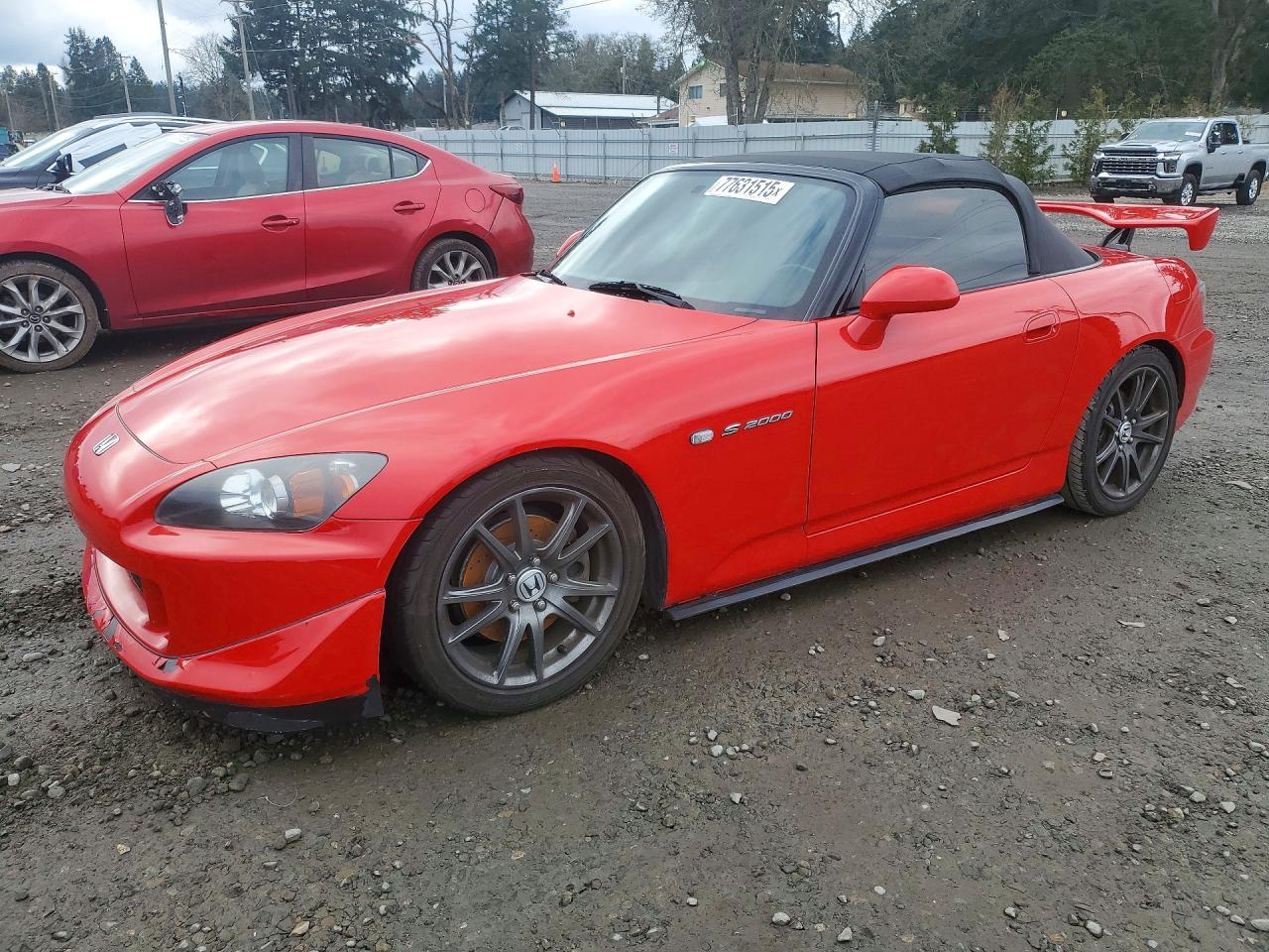 2007 Honda S2000 Red vin: JHMAP21417S003578
