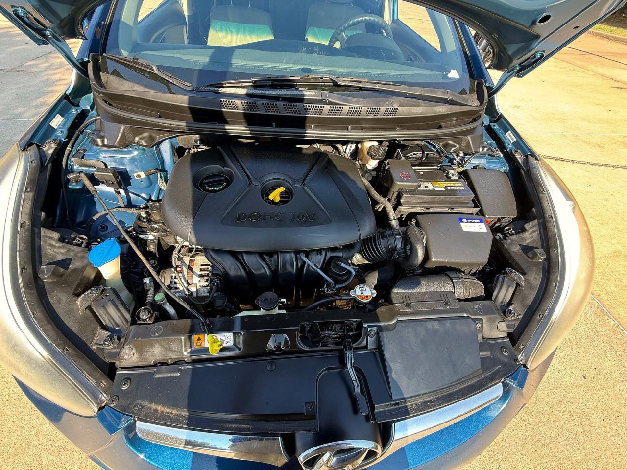2014 Hyundai Elantra Se Blue vin: KMHDH4AE0EU184332