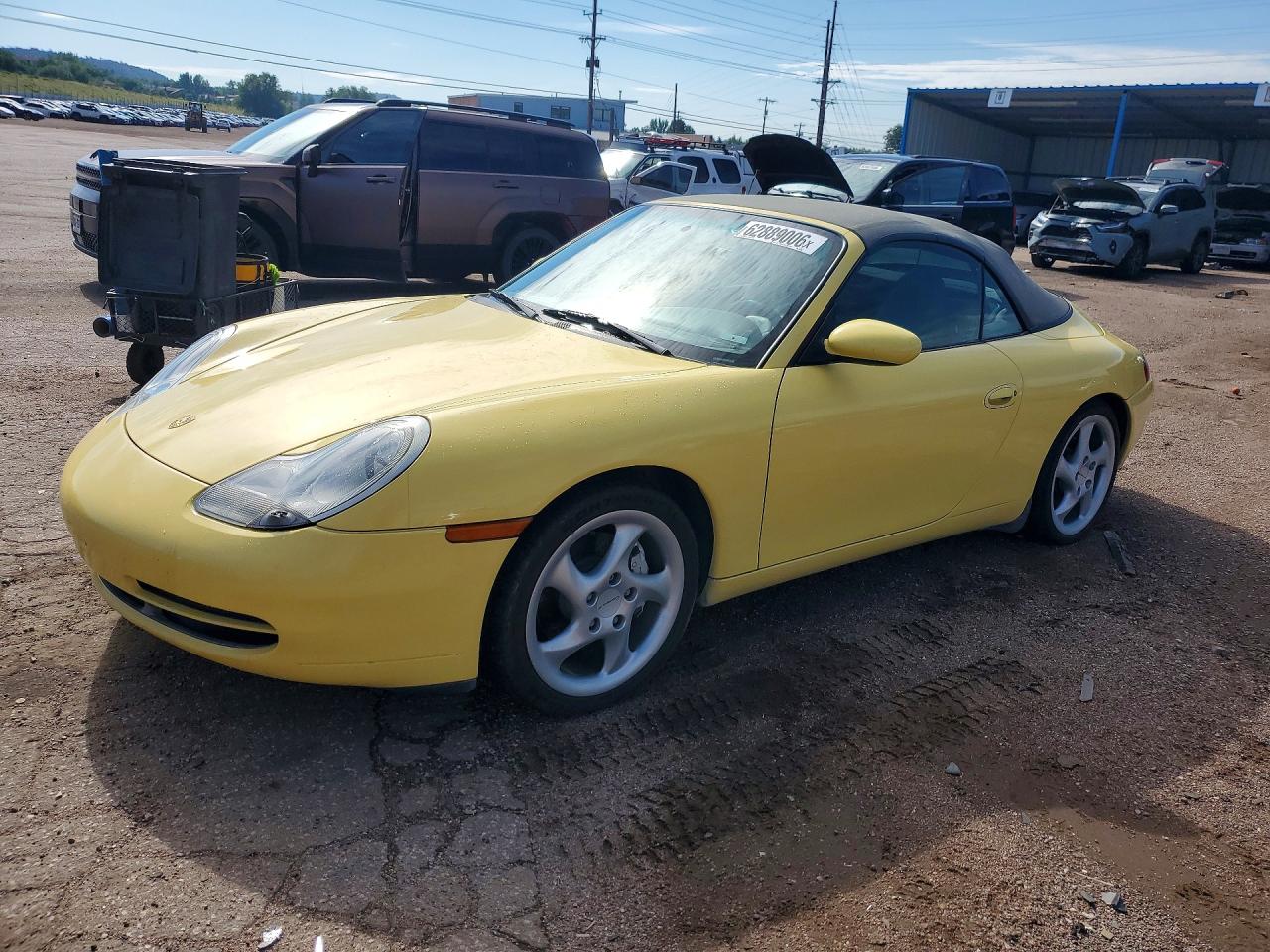 2000 Porsche 911 Carrera 2 Yellow vin: WP0CA2999YS650467