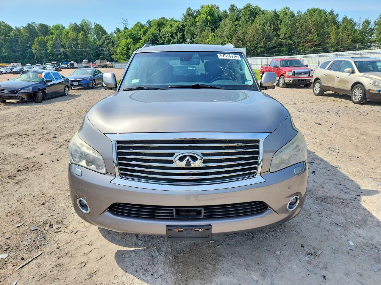 2013 Infiniti Qx56 Base Burgundy vin: JN8AZ2NE9D9041369