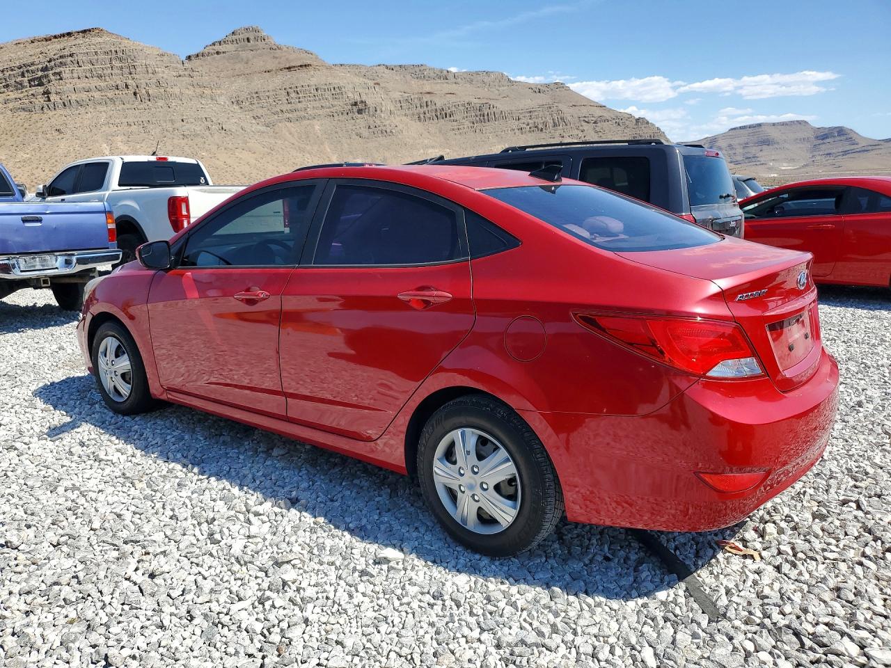 2015 Hyundai Accent Gls Red vin: KMHCT4AE6FU817752