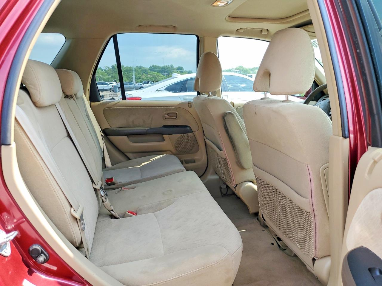 2005 Honda Cr-v Ex Red vin: SHSRD78845U329297