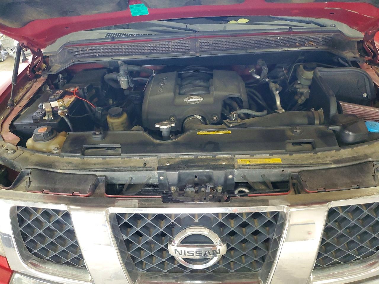 2005 Nissan Titan Xe Red vin: 1N6BA07B95N544064