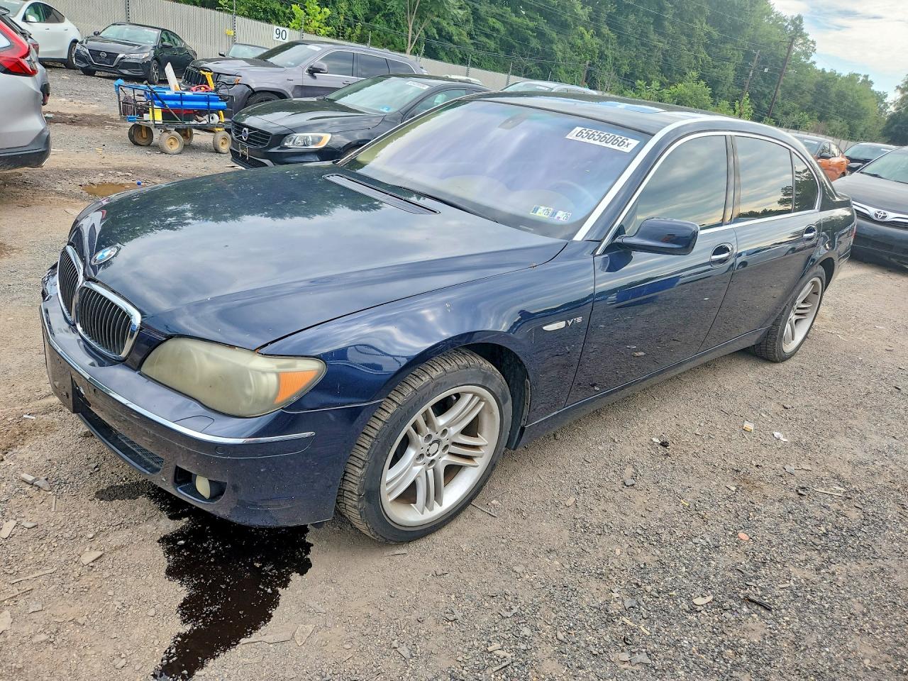 2006 Bmw 760 Li Blue vin: WBAHN03526DD98258